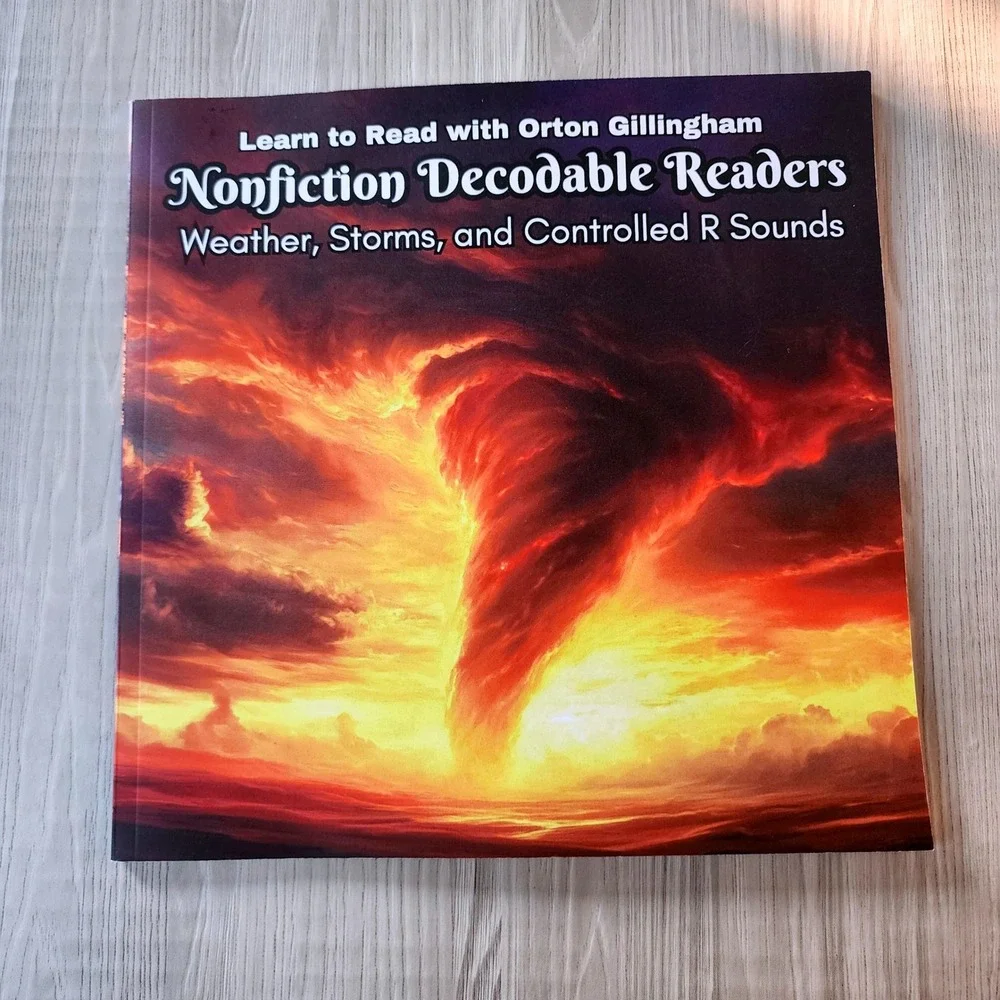 Orton Gillingham Nonfiction Decodable Readers Phonics 5 Books Learning Tool